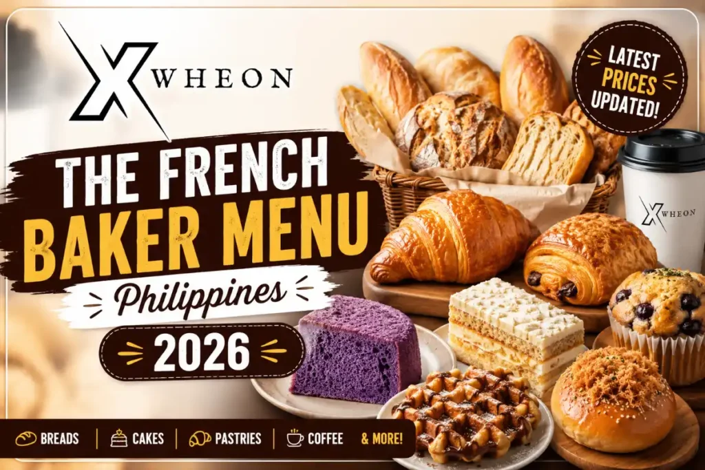 The French Baker Menu