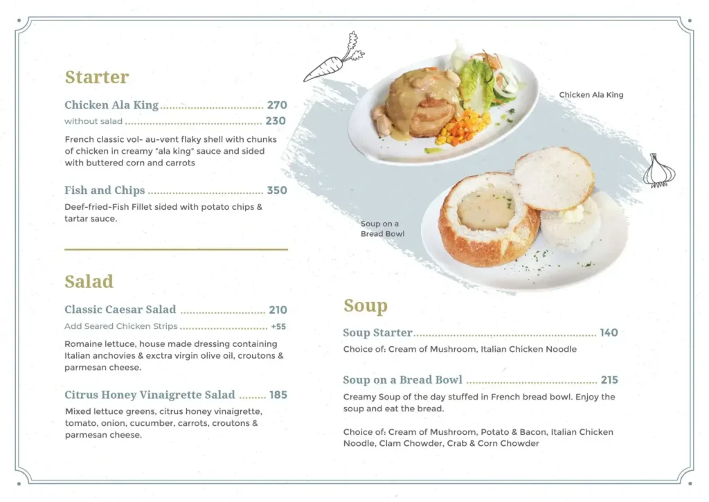 The French Baker Salad, Starter, Soup